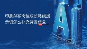 印象AI写岗位成长路线提示词怎么补充背景信息