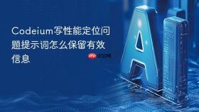 codeium写性能定位问题提示词怎么保留有效信息