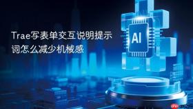 Trae写表单交互说明提示词怎么减少机械感