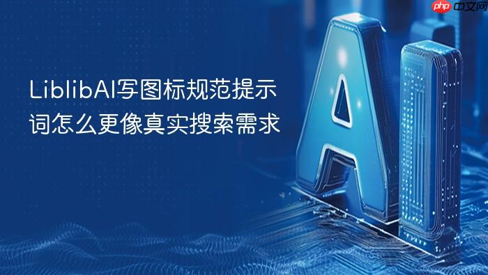 liblibai写图标规范提示词怎么更像真实搜索需求