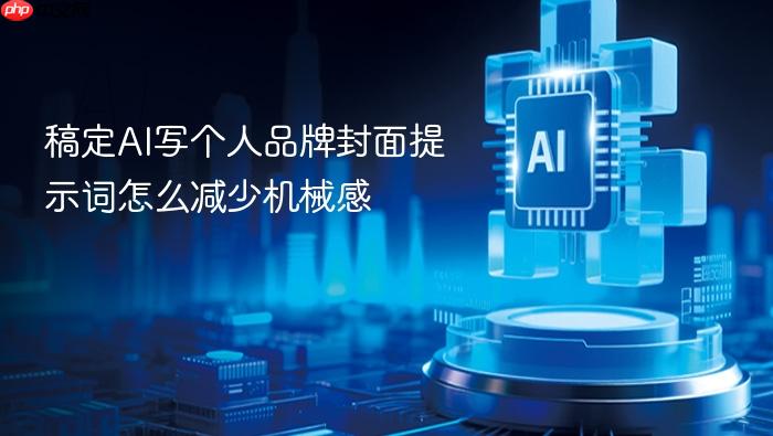 稿定ai写个人品牌封面提示词怎么减少机械感