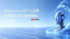 midjourney写个人品牌封面提示词总是像模板怎么改