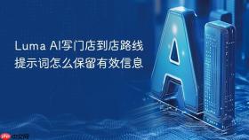 luma ai写门店到店路线提示词怎么保留有效信息