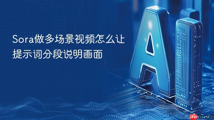 sora做多场景视频怎么让提示词分段说明画面