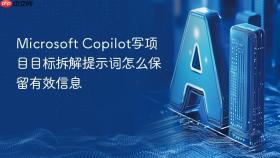 microsoft copilot写项目目标拆解提示词怎么保留有效信息