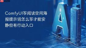 comfyui写阅读空间海报提示词怎么写才能安静但有行动入口