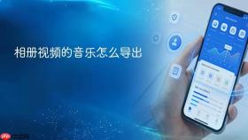 相册视频的音乐怎么导出