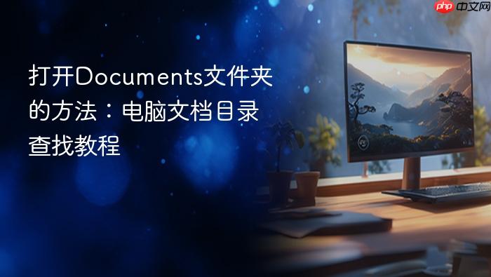 打开documents文件夹的方法:电脑文档目录查找教程