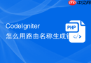 CodeIgniter怎么用路由名称生成链接