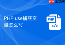PHP use捕获变量怎么写