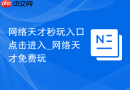 网络天才秒玩入口点击进入_网络天才免费玩