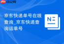 京东快递单号在线查询_京东快递查询运单号