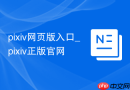 pixiv网页版入口_pixiv正版官网