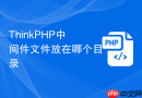 thinkphp中间件文件放在哪个目录