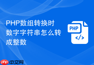 php数组转换时数字字符串怎么转成整数