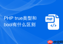php true类型和bool有什么区别