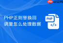 php正则替换回调里怎么处理数据