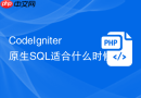 CodeIgniter原生SQL适合什么时候用