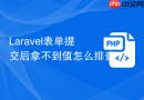 Laravel表单提交后拿不到值怎么排查
