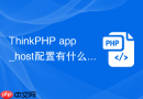 thinkphp app_host配置有什么作用
