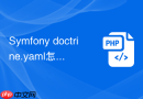 symfony doctrine.yaml怎么设置