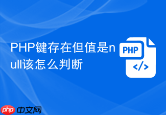 php键存在但值是null该怎么判断