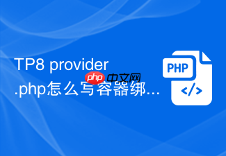 tp8 provider.php怎么写容器绑定