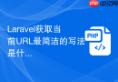 laravel获取当前url最简洁的写法是什么