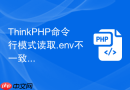 thinkphp命令行模式读取.env不一致怎么办