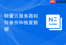 轻量云服务器如何备份和恢复数据