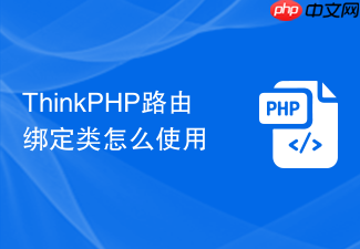 thinkphp路由绑定类怎么使用