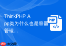 ThinkPHP App类为什么也是容器管理入口