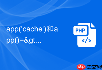 app('cache')和app()->cache有什么区别