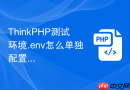 thinkphp测试环境.env怎么单独配置