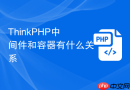 thinkphp中间件和容器有什么关系