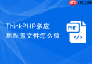 ThinkPHP多应用配置文件怎么放