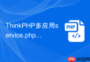 thinkphp多应用service.php应该放在哪里