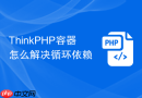 thinkphp容器怎么解决循环依赖