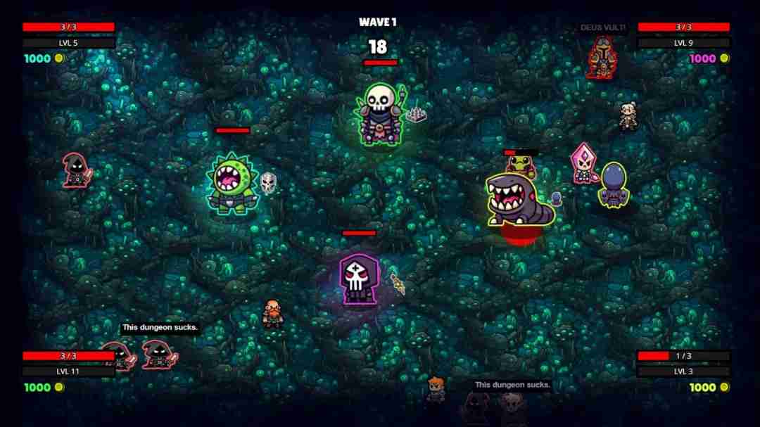 Noobs Are Coming,Steam页面开放:成为最终BOSS,主宰竞技场Roguelike的混乱战场