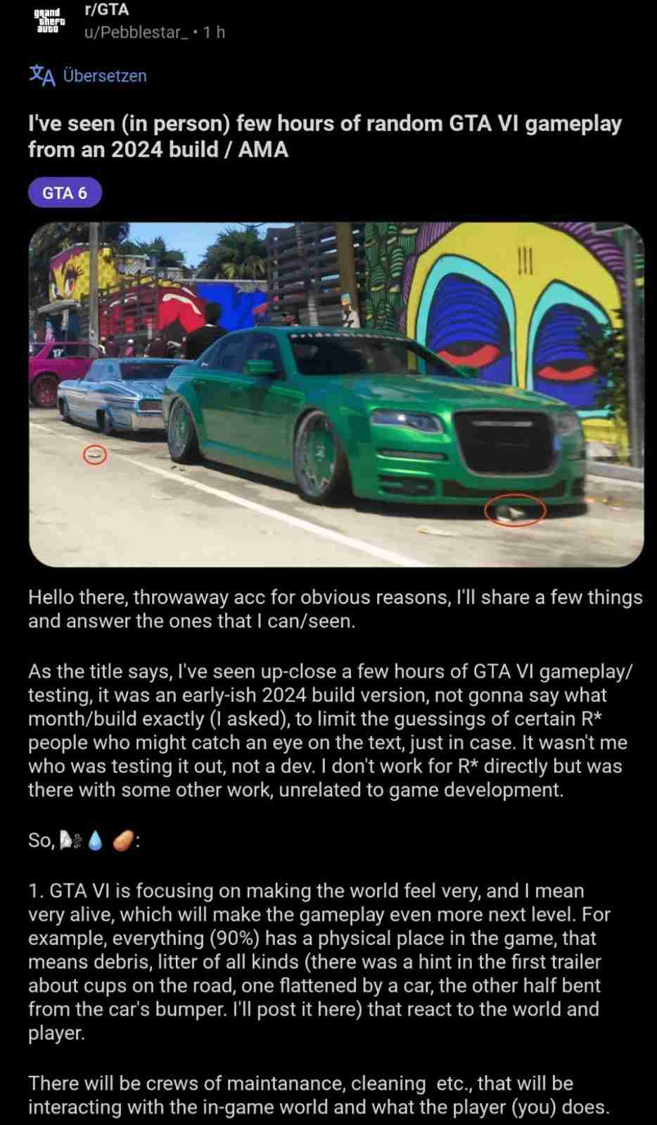 GTA6测试者爆料：互动性极强、NPC行为复杂，打造前所未有的逼真游戏世界