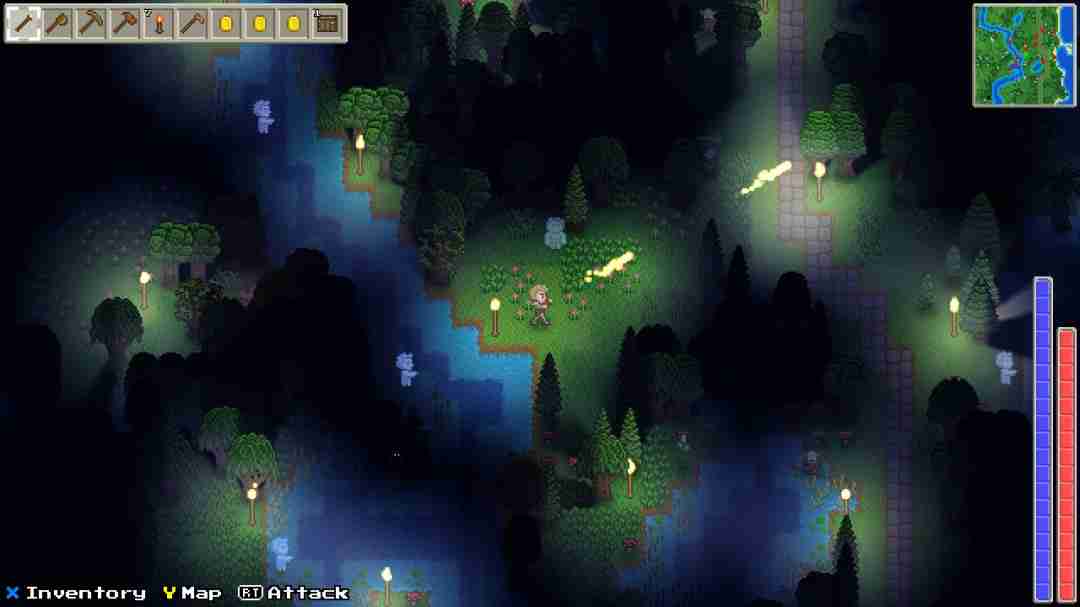 Delverium:像素风沙盒生存冒险游戏,邀你揭开“故障”之谜