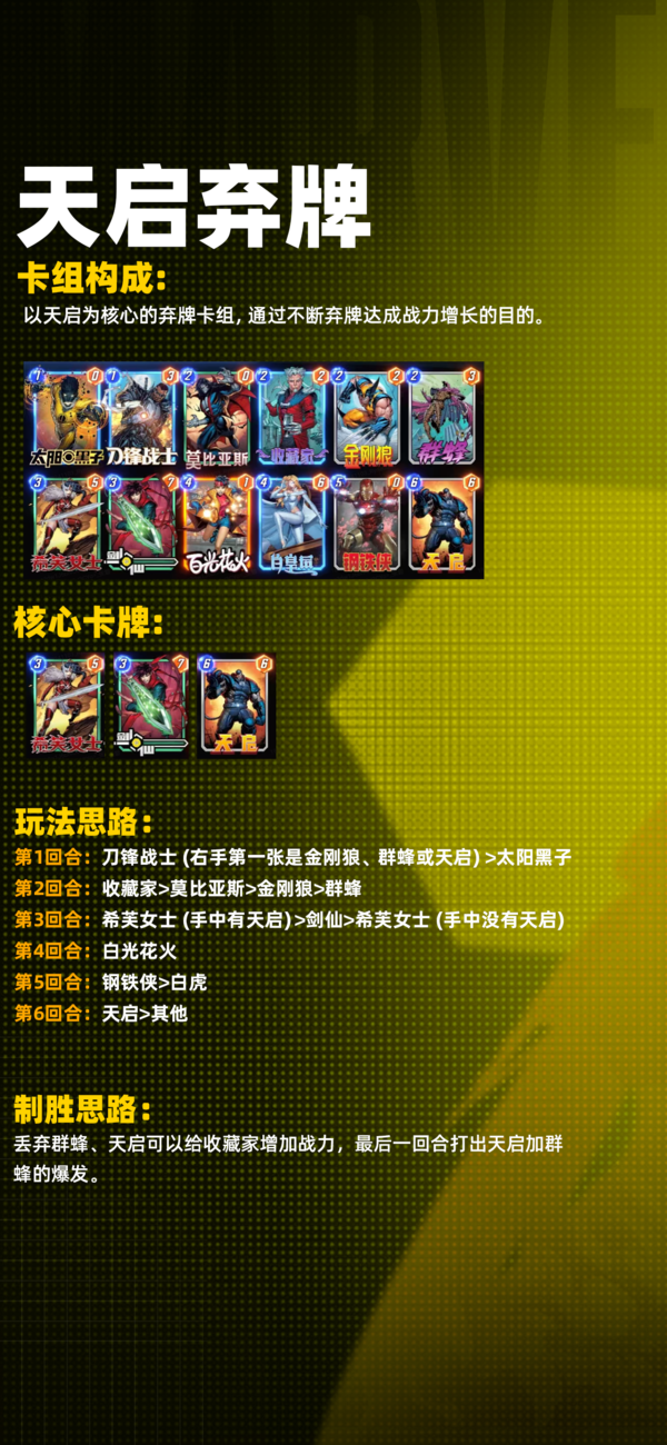 漫威终极逆转公测推荐卡组-强势卡组推荐