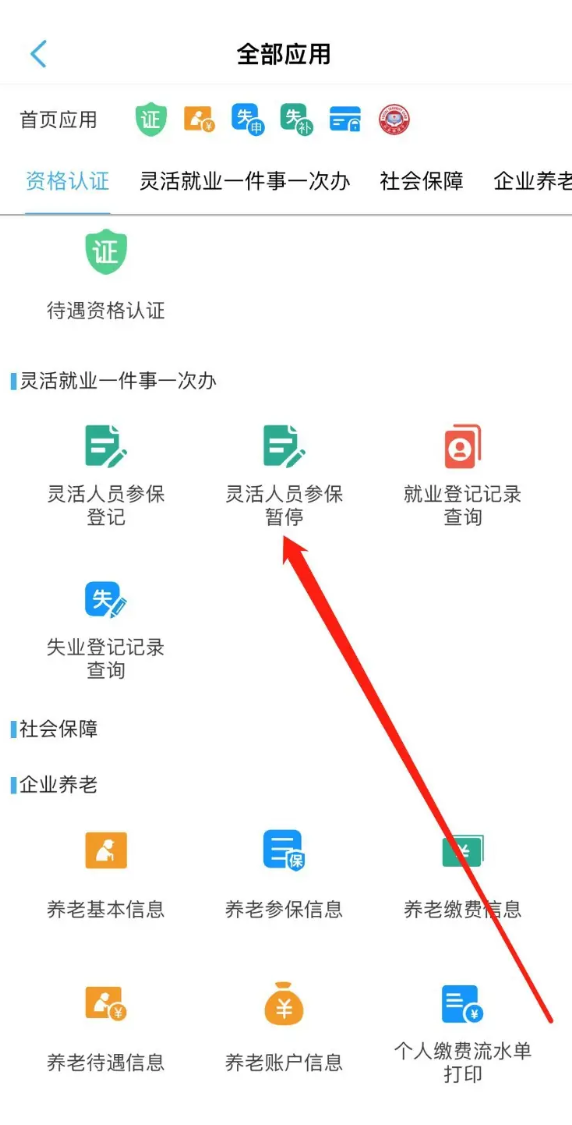 秦皇岛人社app怎么办理停保   秦皇岛人社app查看灵活人员参保暂停教程