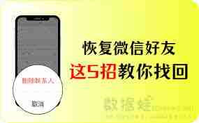 微信误删好友怎么恢复-微信删除好友找回方法教程