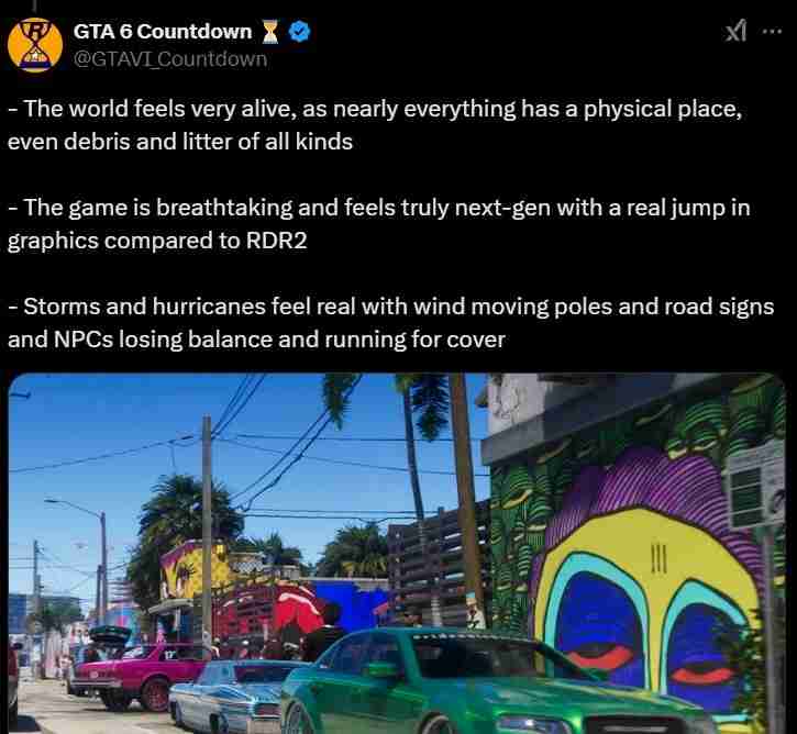 GTA6备受期待，动态天气与骑马玩法成亮点