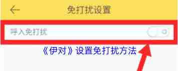 伊对如何开启免打扰模式-探索伊对免打扰设置方法
