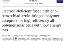 北理工团队在全聚合物太阳能电池受体材料构筑方面取得重要进展