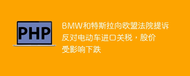 bmw和特斯拉向欧盟法院提诉反对电动车进口关税，股价受影响下跌