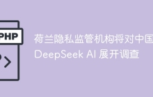 荷兰隐私监管机构将对中国 DeepSeek AI 展开调查