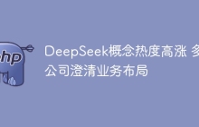 DeepSeek概念热度高涨 多家公司澄清业务布局